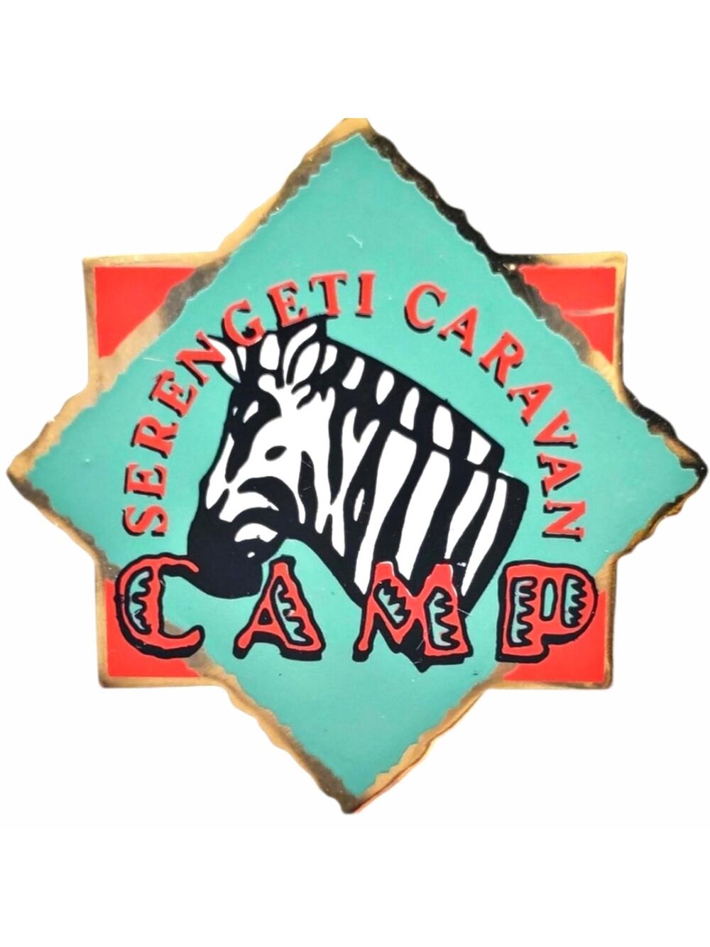 Disney Serengeti Caravan Camp Zebra Pin